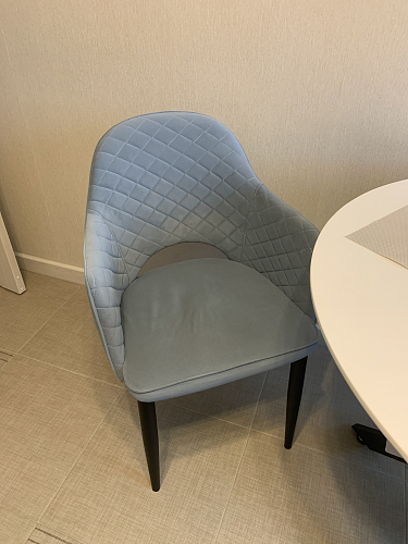 Стул на металлокаркасе Vener light blue / black фото покупателя 1